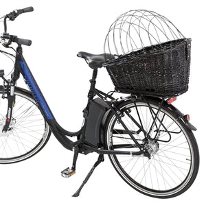Trixie-Fahrradkorb Mit Drahtkuppel Auf Der Rückseite Schwarz