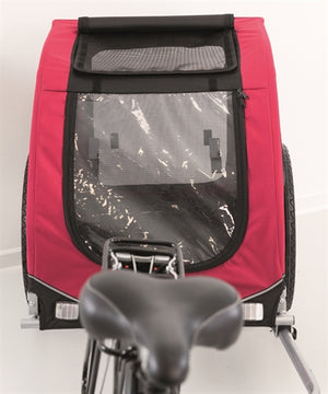 Trixie-Hundefahrrad-Anhänger Schwarz / Rot