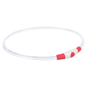 Trixie Leuchtkragen Usb Blitzlicht Wiederaufladbar Tpu Rot