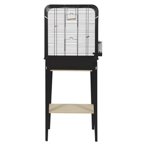 Zolux Vogelkäfig Chic Loft Mit Möbeln Schwarz