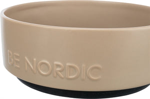 Trixie Be Nordic Futterschale Hund Keramik/ Gummi Taupe