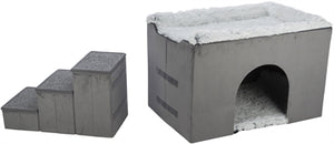 Trixie Korbhaus Harvey Mit Treppe Grau/Weiss
