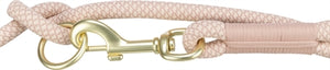 Trixie Weiche Seil Hundeleine Verstellbar Rosa/Hellrosa