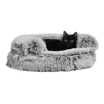 Croci Sofa Katzenkorb Zweifarbig Schwarz