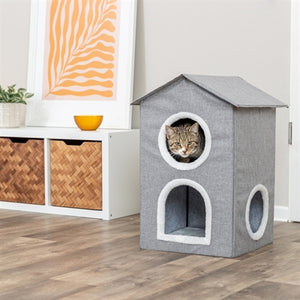 Trixie Katzenkorb/Katzenhaus Nora Soft 2 Dreifach Hellgrau