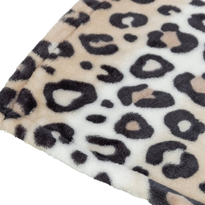 Trixie Hundedecke Leo Soft Plüsch Creme / Panther Print