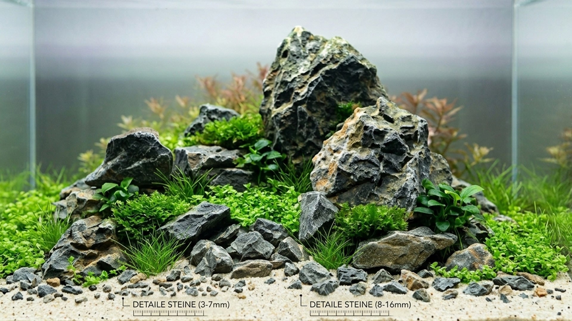 Aquascaping Detail Stones - "Mini Landschaft" – Ansicht 2
