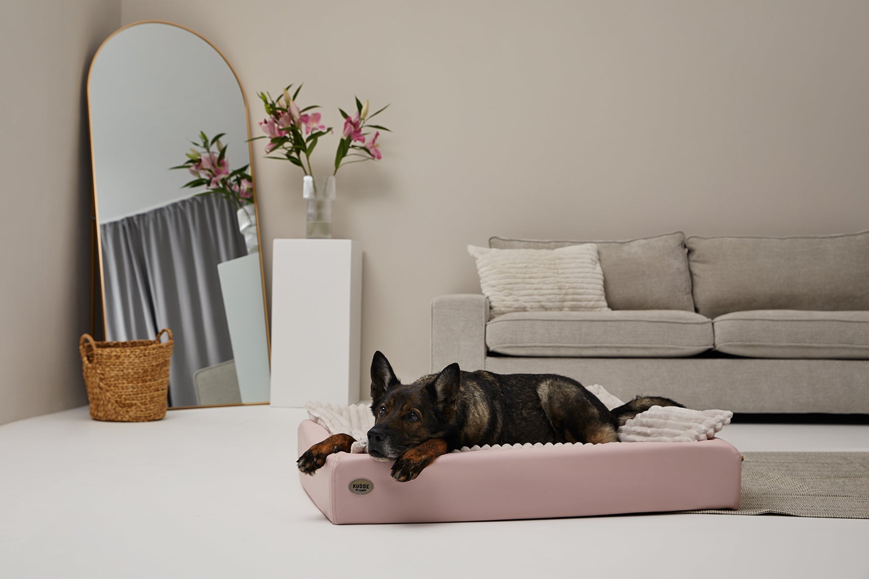 Bezug für KUDDE Pastell Kunstleder für Hunde – Ansicht 2