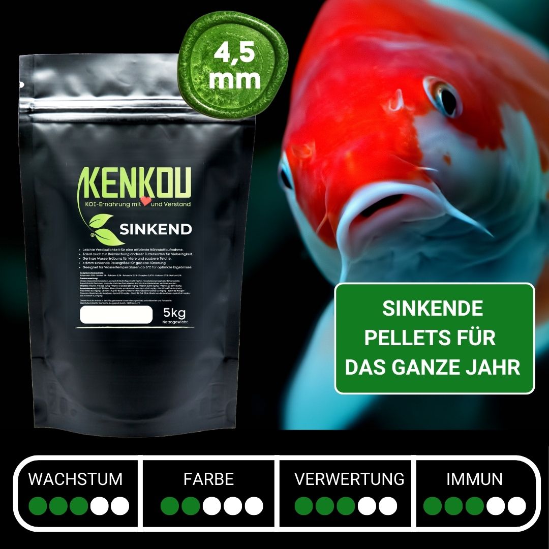 KENKOU® SINKEND 4,5 mm Koifutter sinkend – Ansicht 2