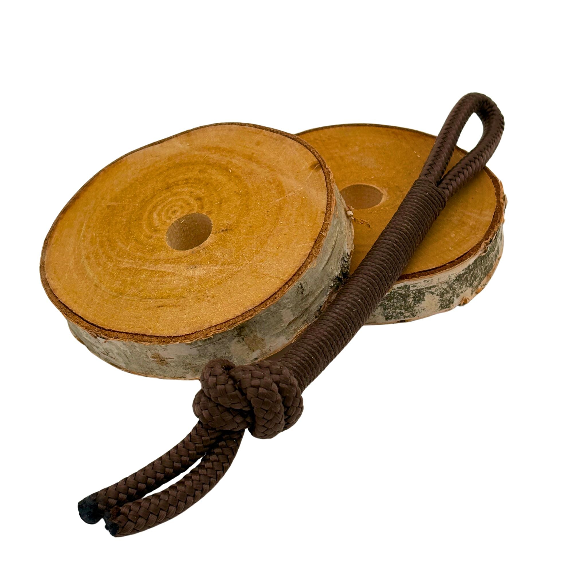 Birkenholz Halterung für Himalaya Lecksteine (1kg) und Schleck Twister Spielzeuge für Pferde – Ansicht 2