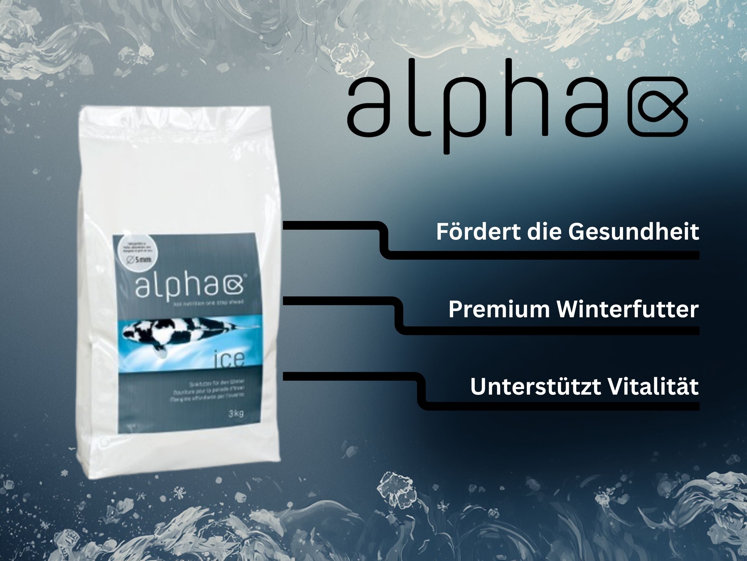 alpha ice - Sinkendes Koi-Winterfutter – Ansicht 2