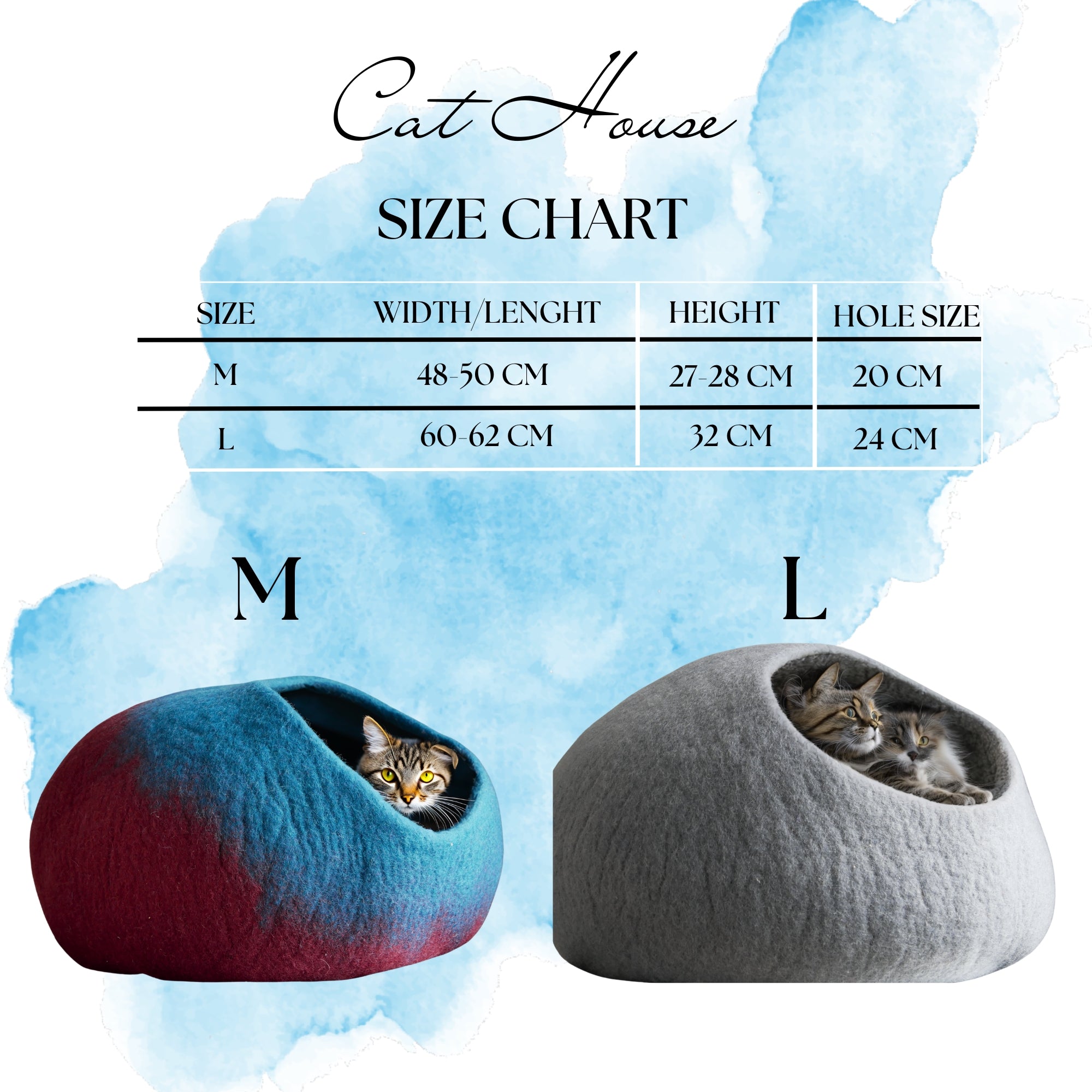 Handgemachte Wollgefilzte Katzenhöhle