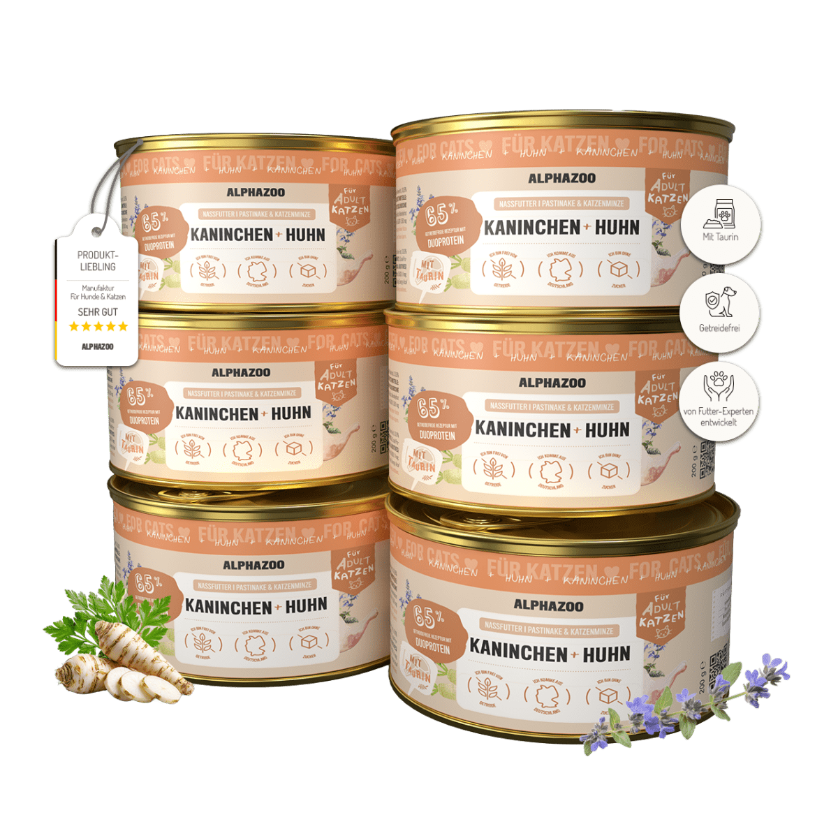 Kaninchen + Huhn Nassfutter für Katze – Ansicht 2