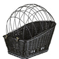 Trixie-Fahrradkorb Mit Drahtkuppel Auf Der Rückseite Schwarz