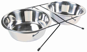 Trixie Futter-/Wassernapf-Set Edelstahl/Metall