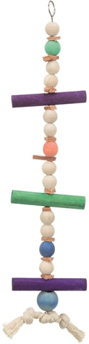 Trixie Mit Seil &Amp; Perlen Holz/Leder Mehrfarbig