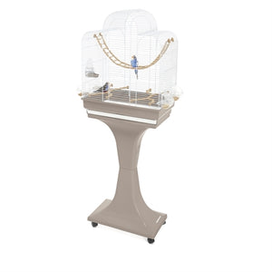 Imac Vogelkäfig Fiona Deluxe Taupe / Weiss