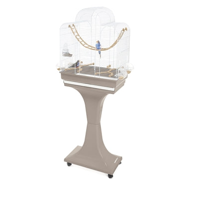 Imac Vogelkäfig Fiona Deluxe Taupe / Weiss