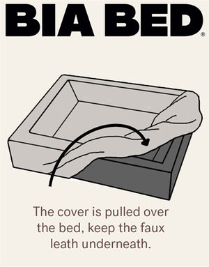 Bia Bett Rippe Abdeckung Hundekorb Sand