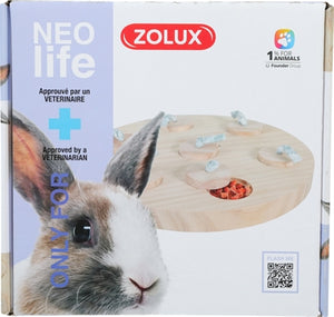 Zolux Neolife Leckerli-Tablett Kaninchen Holz