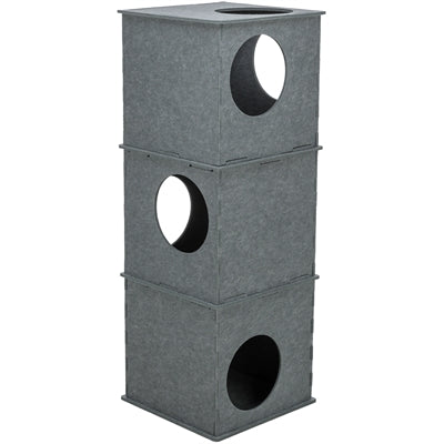 Trixie Katzenhaus Turm Nele Filz Grau