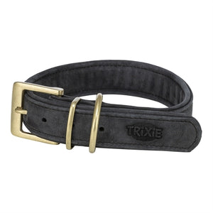 Trixie Halsband Hund Reines Leder Schwarz