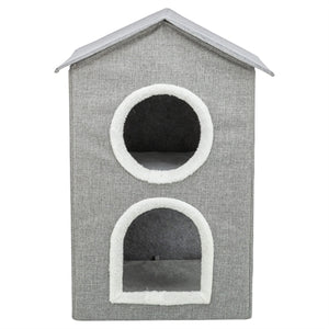 Trixie Katzenkorb/Katzenhaus Nora Soft 2 Dreifach Hellgrau