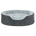Trixie Vital Hundekorb Lino Soft Oval Grau / Hellgrau