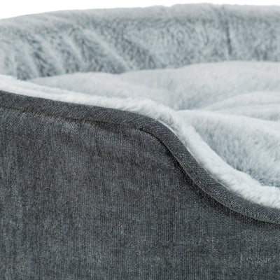 Trixie Vital Hundekorb Lino Soft Oval Grau / Hellgrau
