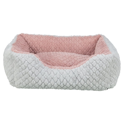 Trixie Hundekorb Kaline Mio Eckig Grau / Altrosa