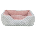 Trixie Hundekorb Kaline Mio Eckig Grau / Altrosa