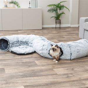 Trixie Harvey Plüsch Spieltunnel / Donut Weiss / Grau