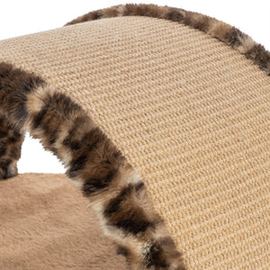 Trixie Kratzbaum Leo Panther Print Lair Mit Bogen Braun