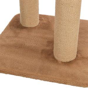 Trixie Kratzbaum Leo Panther Print Lair Mit Bogen Braun