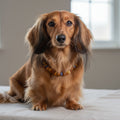 Hunde Bernsteinkette Blauquarz