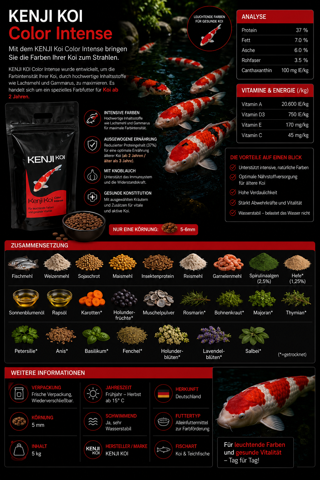 KENJI KOI Color Intense 5kg – Ansicht 4