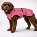 Hunderegenjacke mit Rückenöffnung "Blush Pink" - NEU