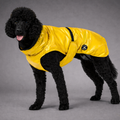Hunderegenjacke mit Rückenöffnung "Sunshine Yellow"